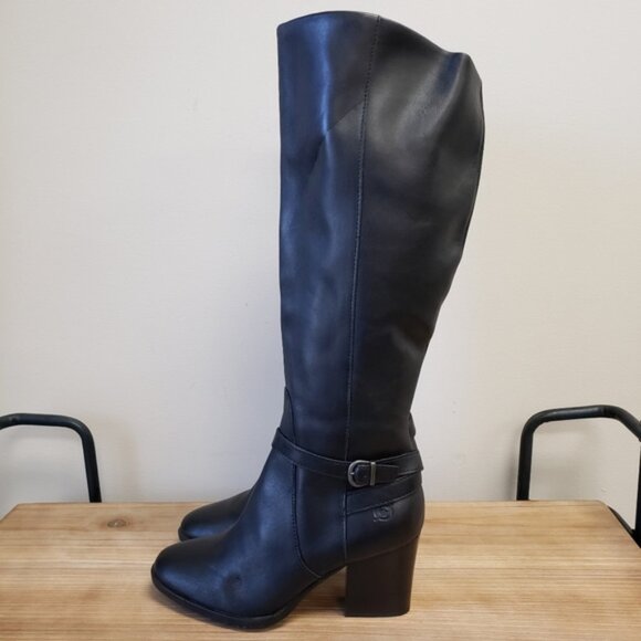 Born Esla Black Leather Boots - Picture 4 of 10